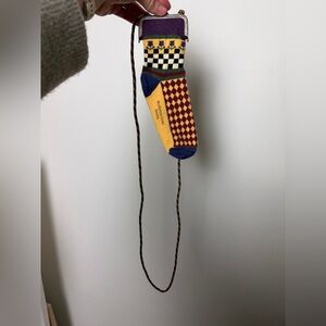 McKenzie-Childs Sock Coin Purse with strap